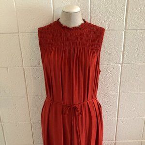 A New Day Sleeveless Smocked Trapeze Dress